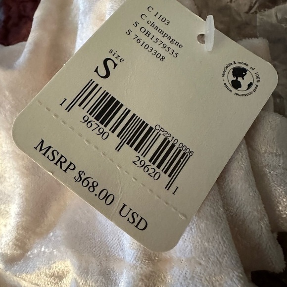 𝅺FREE People All Night Velvet Tunic /Champagne - Picture 5 of 7